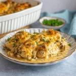 A delicious plate of Easy Low Carb Chicken Casserole