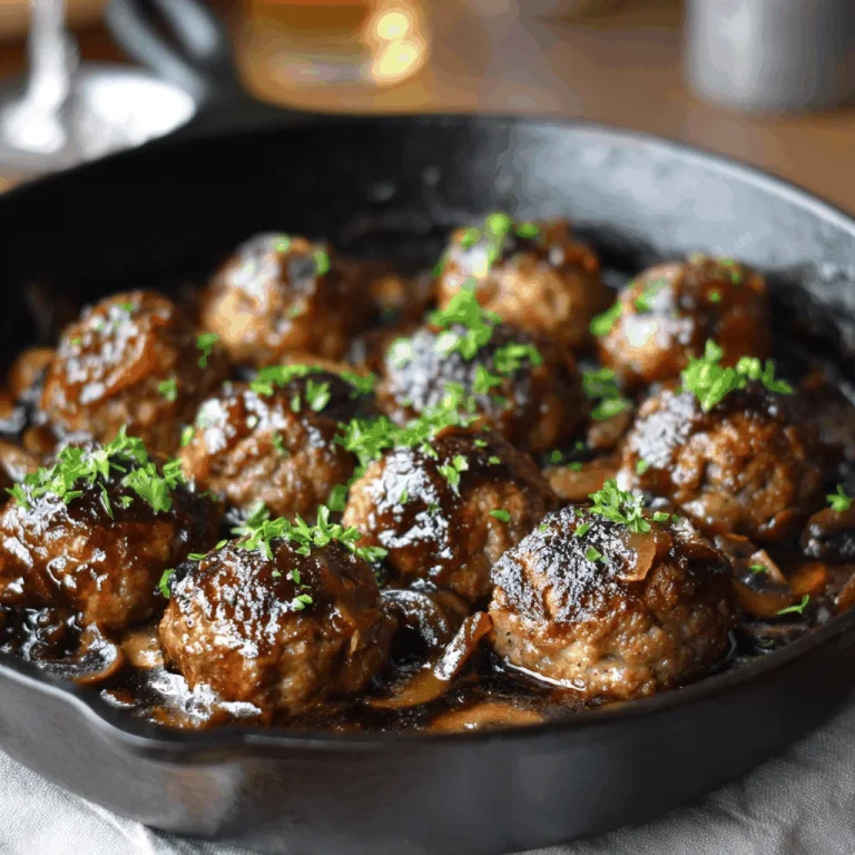 Salisbury Steak Meatballs That Bring Back Family Gatherings