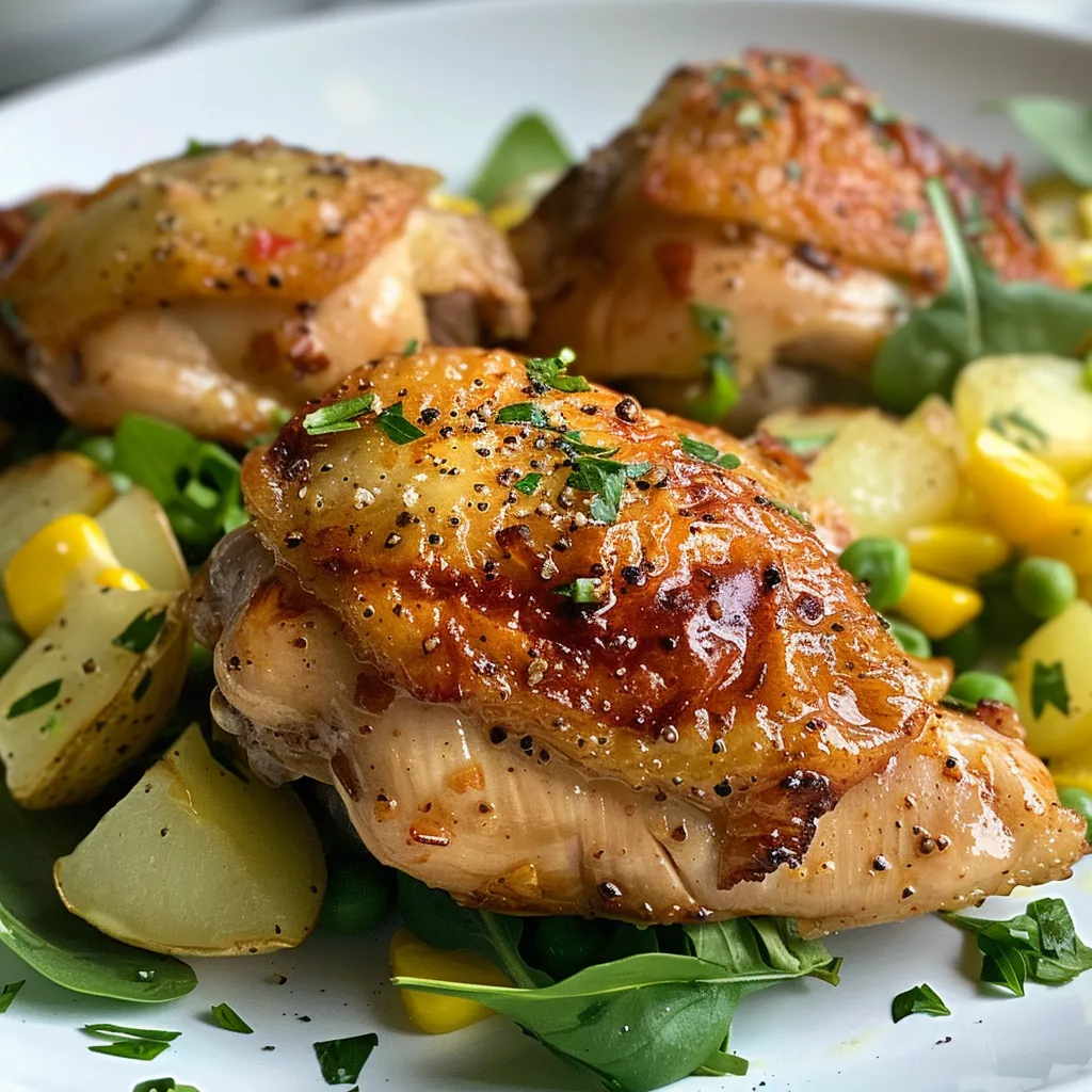 Juicy and delicious chicken dishes displayed on a table, emphasizing a comforting meal.