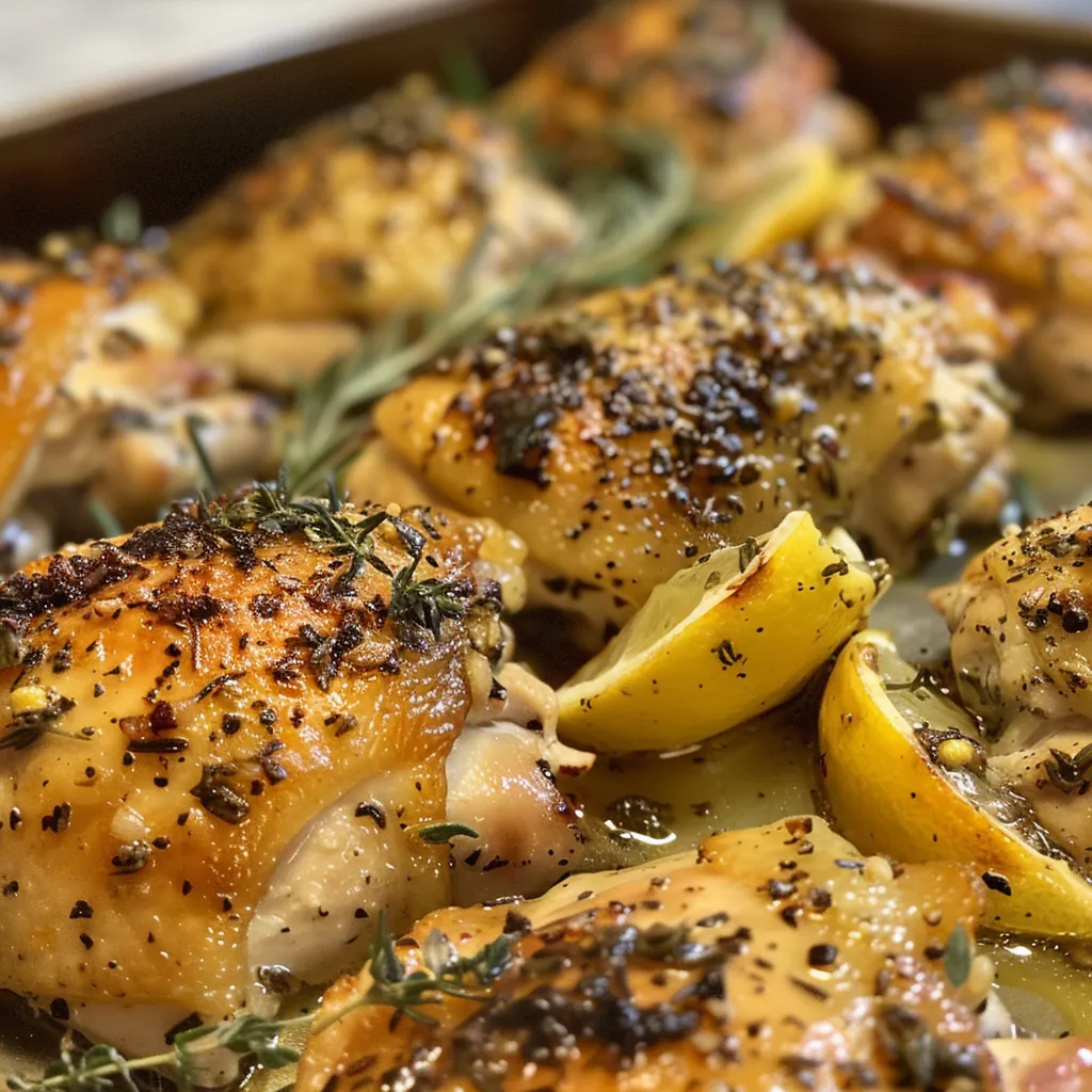 Close-up view of seasoned chicken breasts on a wooden cutting board.