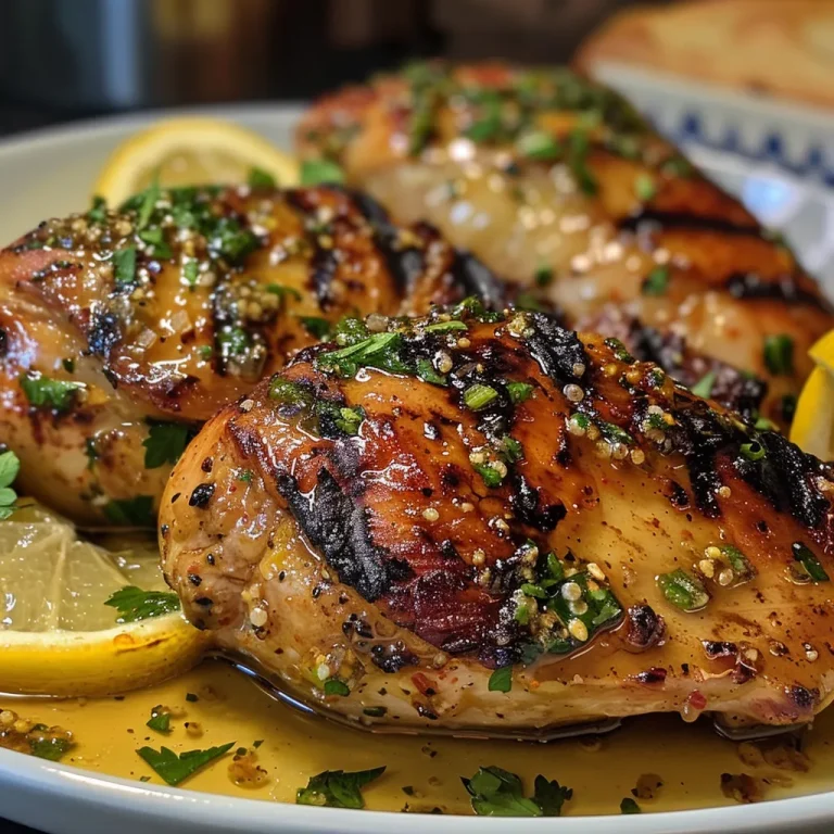 Close-up view of a delicious plate featuring various cooked chicken thighs.
