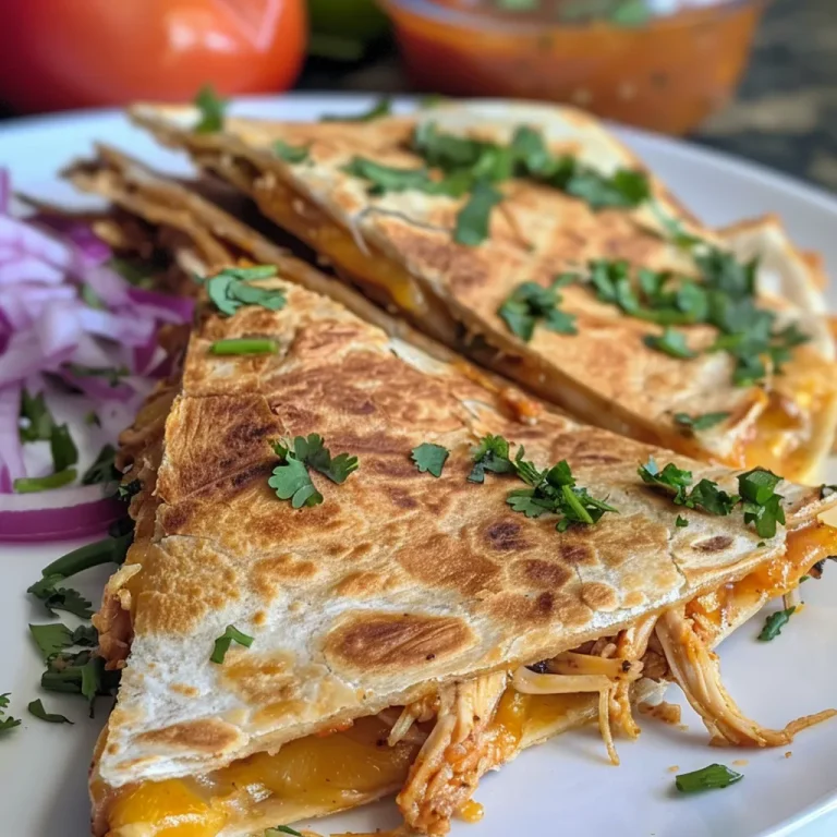 How BBQ Chicken Quesadillas Became Our Family s Favorite Weeknight Treat Close-up view of BBQ chicken quesadillas, showcasing melted cheese and crispy tortillas.