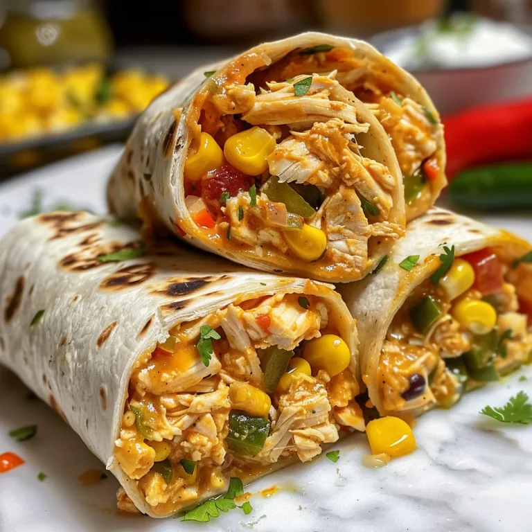 Close-up view of cheesy rotisserie chicken burritos on a plate, showcasing the filling.