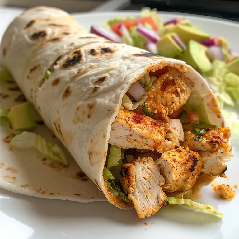 Close-up of a Chicken Crunch Wrap Supreme showcasing juicy chicken and fresh ingredients.