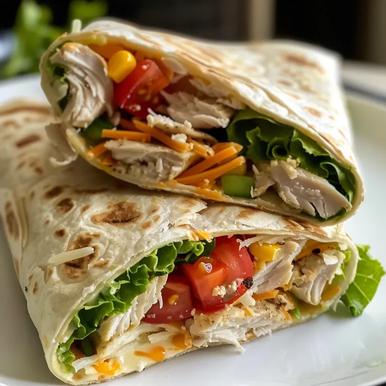 Close-up image of a High Protein Chicken Crunch Wrap Supreme, showcasing layers of ingredients.