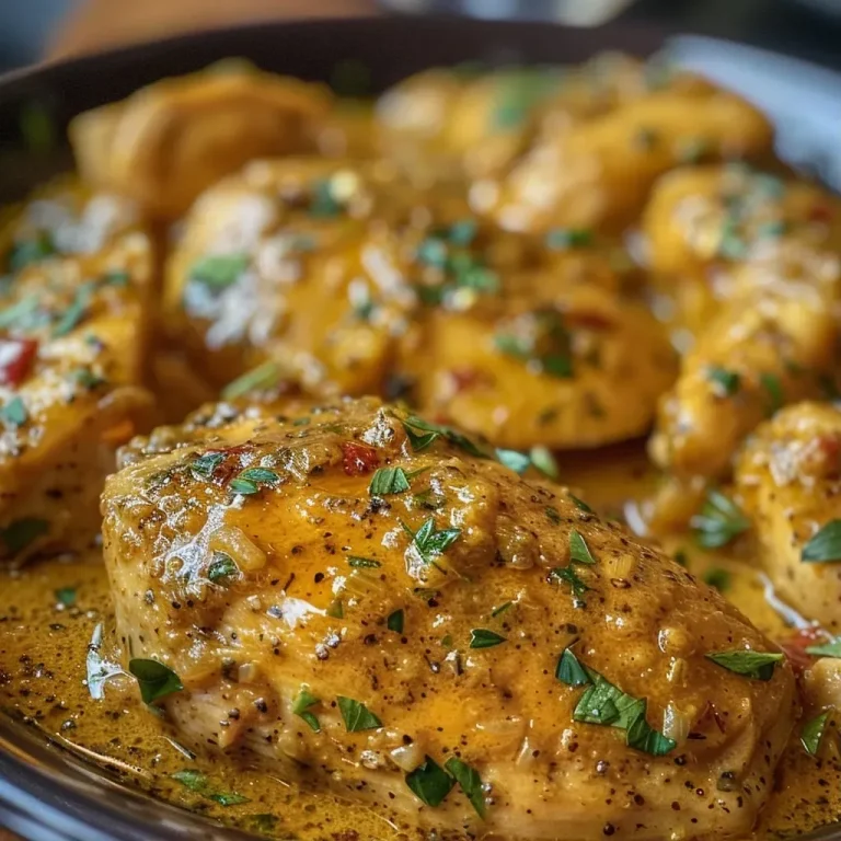 ['Close-up of creamy herb chicken over basmati rice with herbs and spices.', 'Juicy chicken pieces in a creamy sauce served on a bed of fluffy basmati rice.', 'Dish of herb-infused chicken and basmati rice, garnished with fresh herbs.', 'Side view of tender creamy chicken with spices next to aromatic basmati rice.']