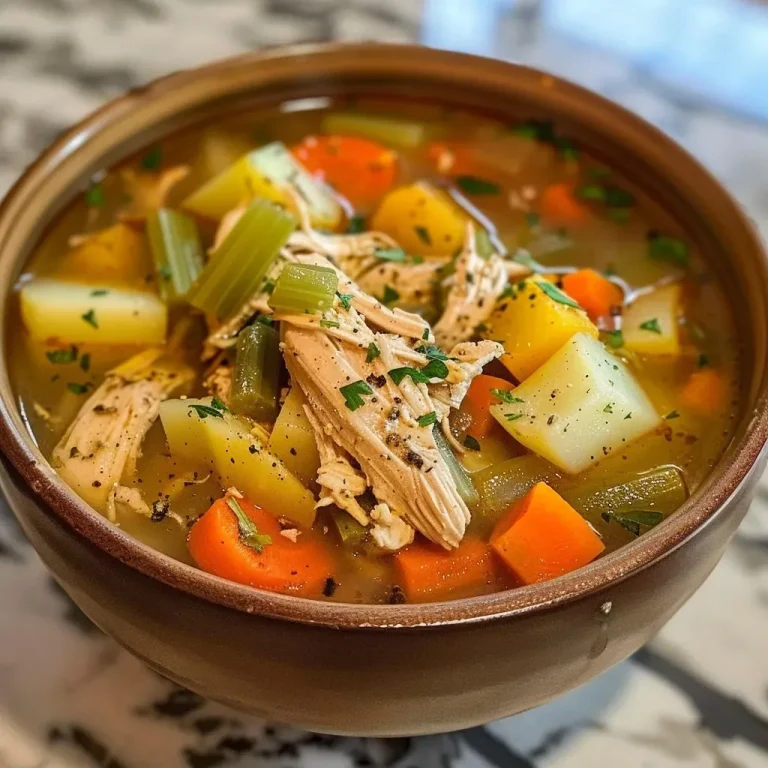 ['Close-up view of a steaming bowl of Small Batch Chicken and Vegetable Soup with chunks of chicken and colorful vegetables.', 'Side view of a hearty chicken and vegetable soup in a bowl, garnished with fresh parsley and surrounded by ingredients.', 'Rich and steaming Small Batch Chicken and Vegetable Soup displaying vibrant carrots, potatoes, and herbs.', 'Bowl of chicken soup filled with tender chicken pieces, diced vegetables, and a sprinkle of Italian seasoning.']
