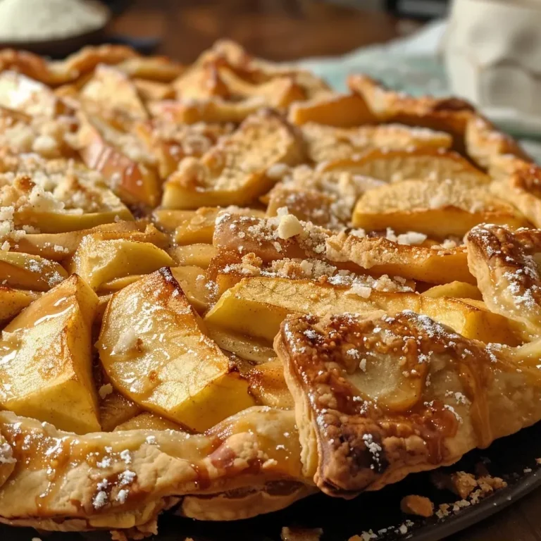['Rustic Honeycrisp apple galette with a golden, flaky crust and sliced apples.', 'Close-up view of a homemade Honeycrisp apple galette, showcasing juicy apples and a textured crust.', 'Side view of a delicious rustic apple galette, highlighting the vibrant apple slices and caramelized edges.', 'Juicy slices of Honeycrisp apples arranged in a rustic galette, with a warm golden-brown crust.']